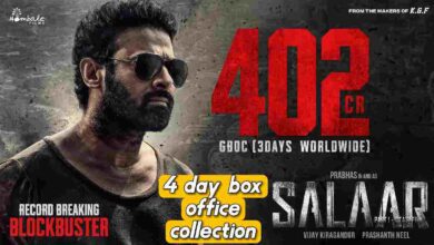 Salaar box office collection day 4