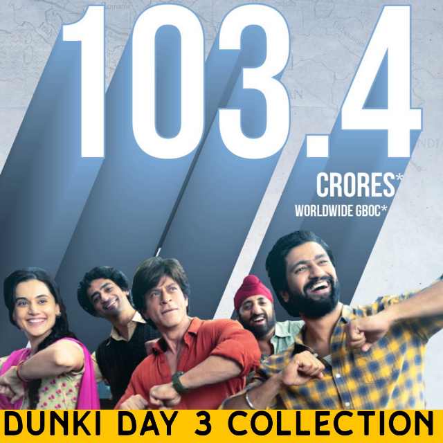 Dunki box office collection day 3