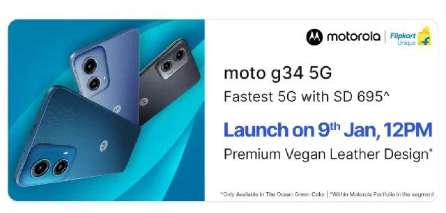 Motorola G34 5G Launch date in India