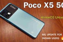 Poco X5 5G HyperOS Update For Indian Users