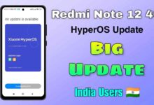 Redmi Note 12 4G HyperOS update