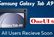 OneUI 6 update for Samsung Galaxy Tab A9 Plus