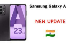 Samsung Galaxy A23 December Update