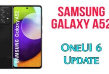 Samsung Galaxy A52 4G OneUI 6 update