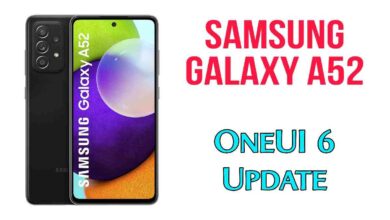 Samsung Galaxy A52 4G OneUI 6 update