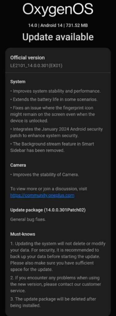 OnePlus 9R OxygenOS 14 Update for Indian Users