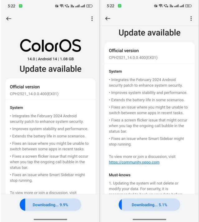 Oppo Reno 10 Pro Plus ColorOS 14 Update for Indian Users