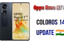 Oppo Reno 8T 5G ColorOS 14 Update