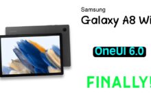 Samsung Galaxy Tab A8 WIFI OneUI 6 update