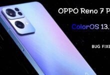 Oppo Reno 7 Pro ColorOS 13.1 update